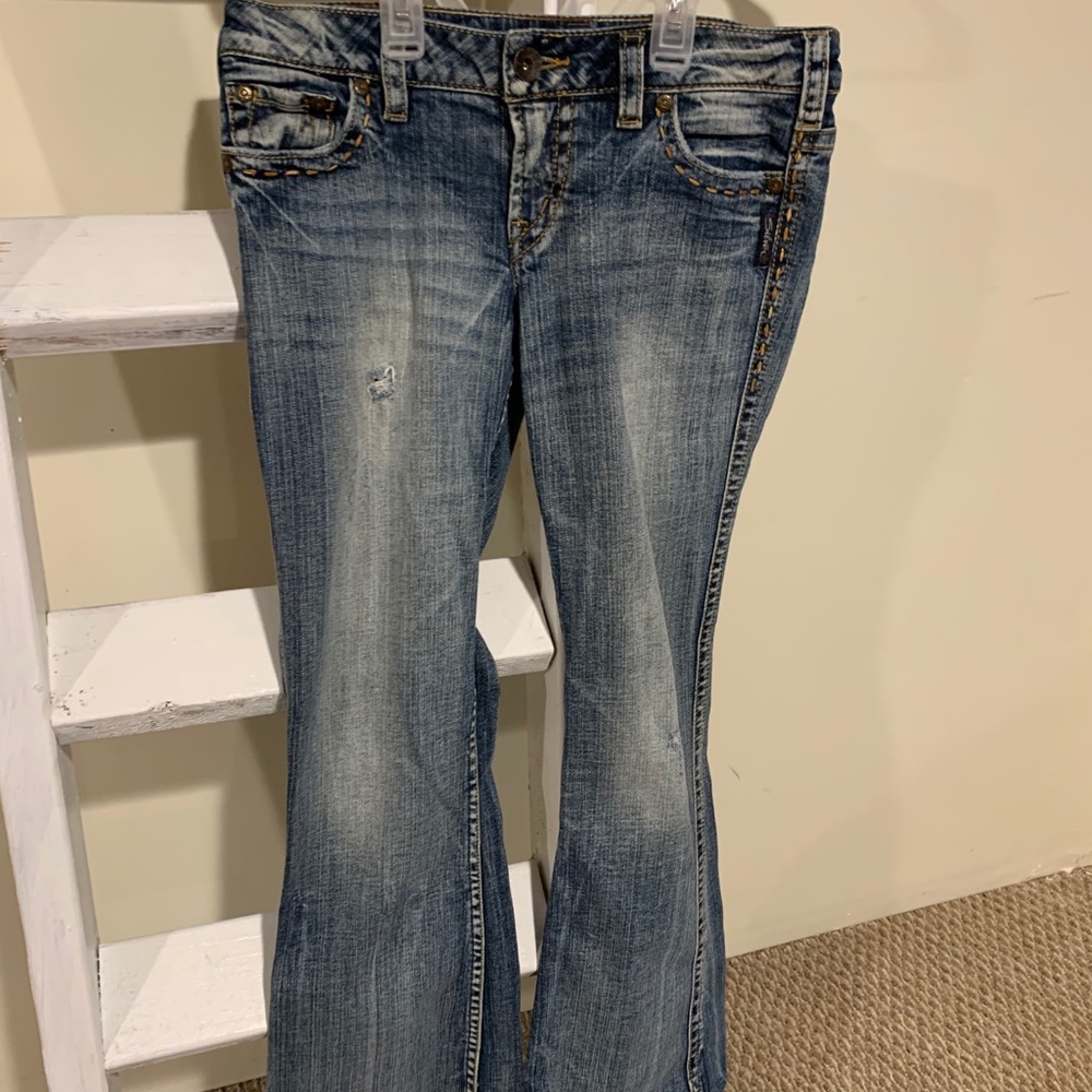 Silver jeans